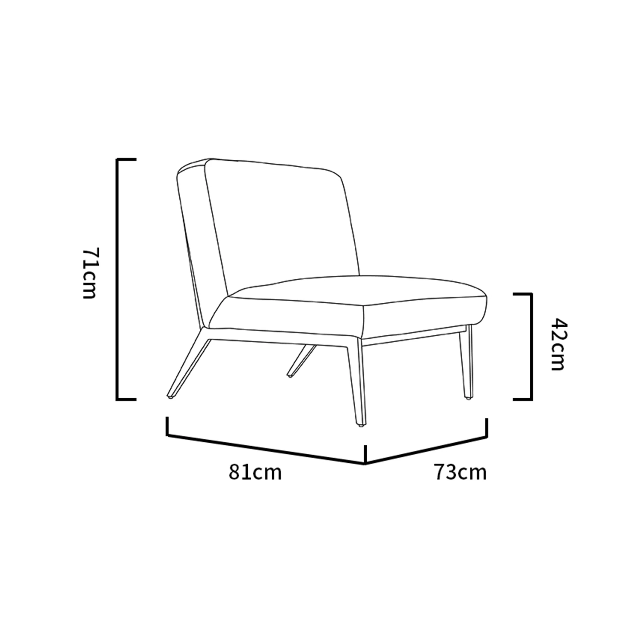 Stockholm Armchair Lounge Chair - Image 9