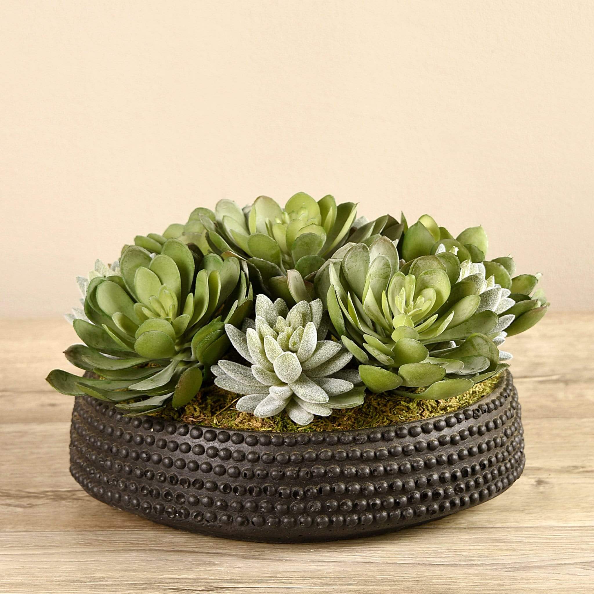 Artificial Succulent Arrangement in Bowl - Image 2