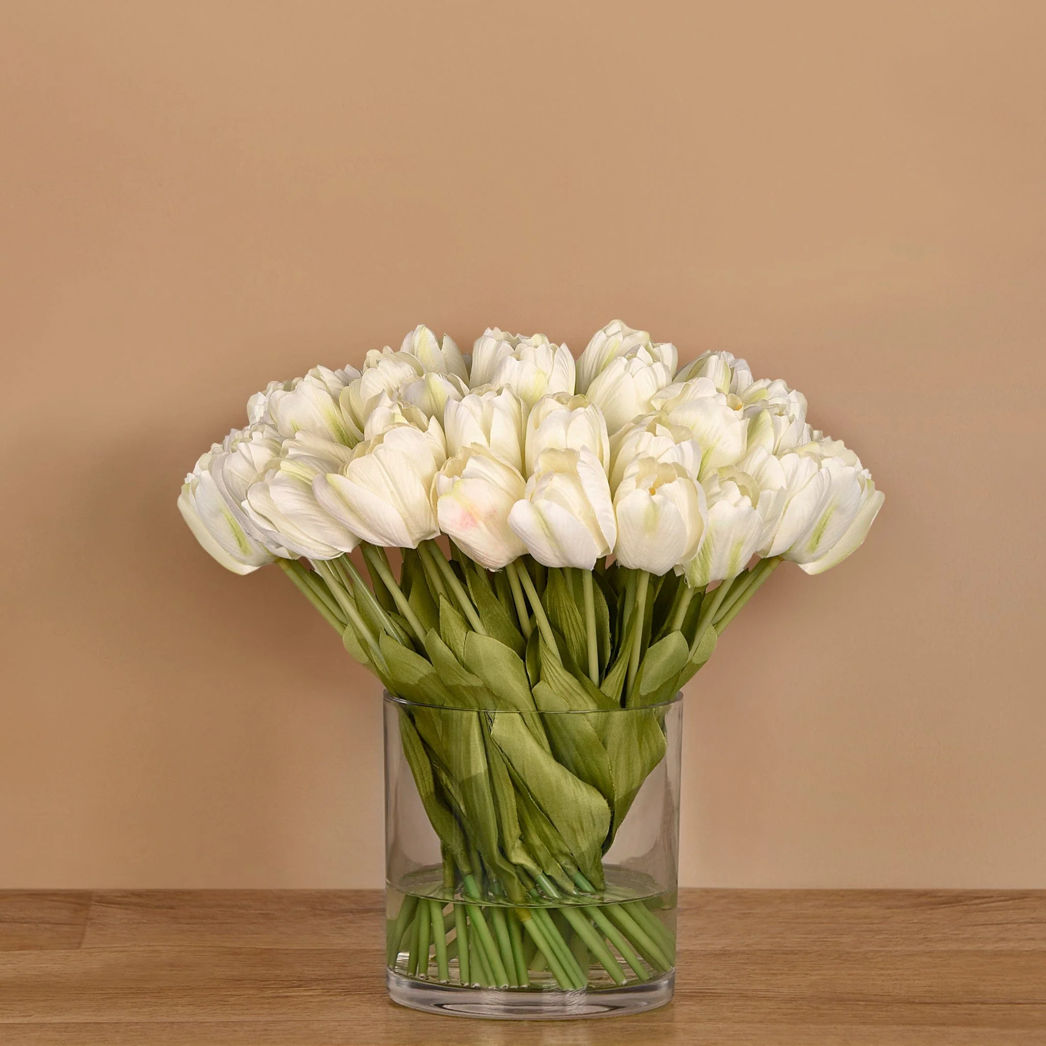 Tulip Arrangement in Glass Vase - Image 2