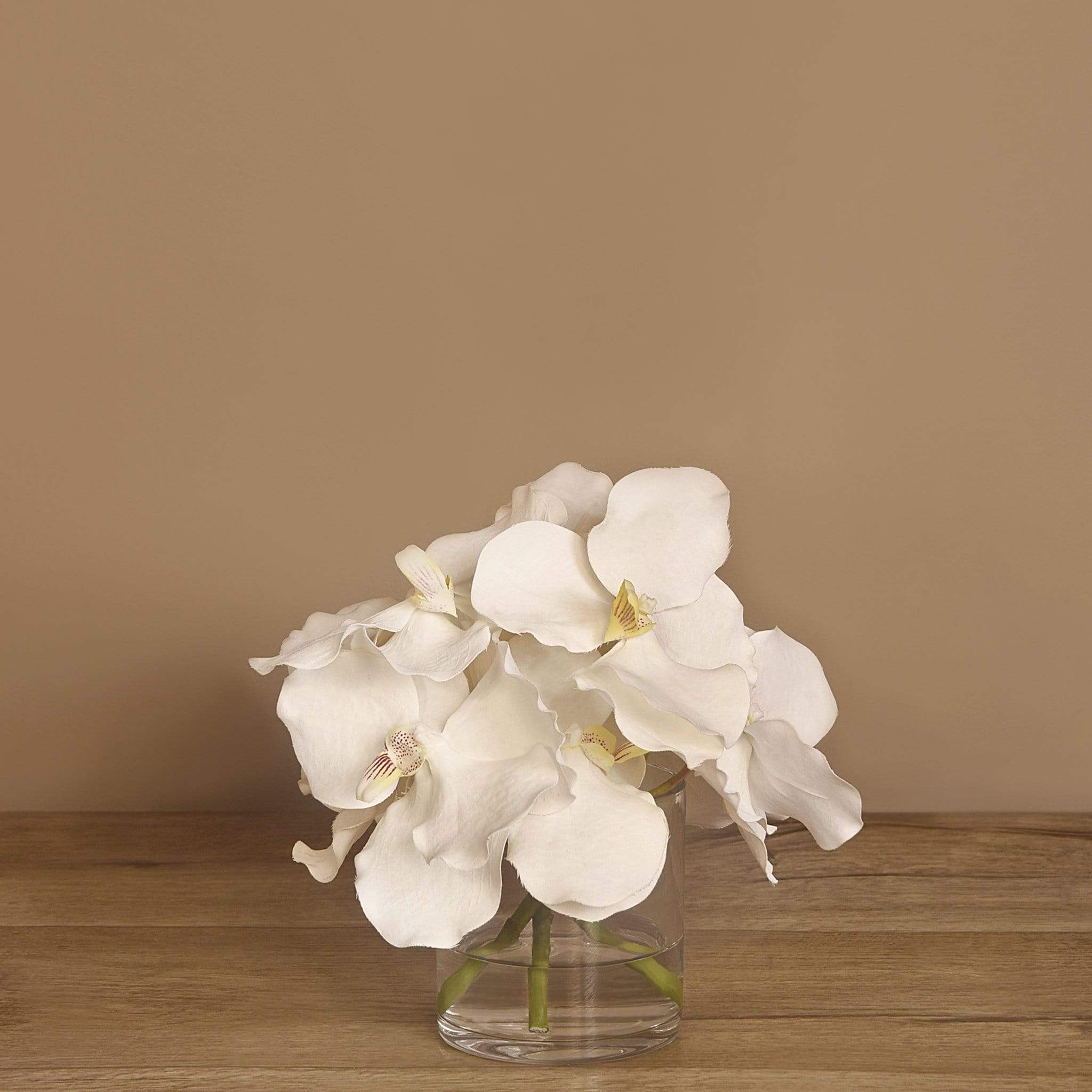 Artificial  Vanda Arrangement in Glass Vase - Image 2