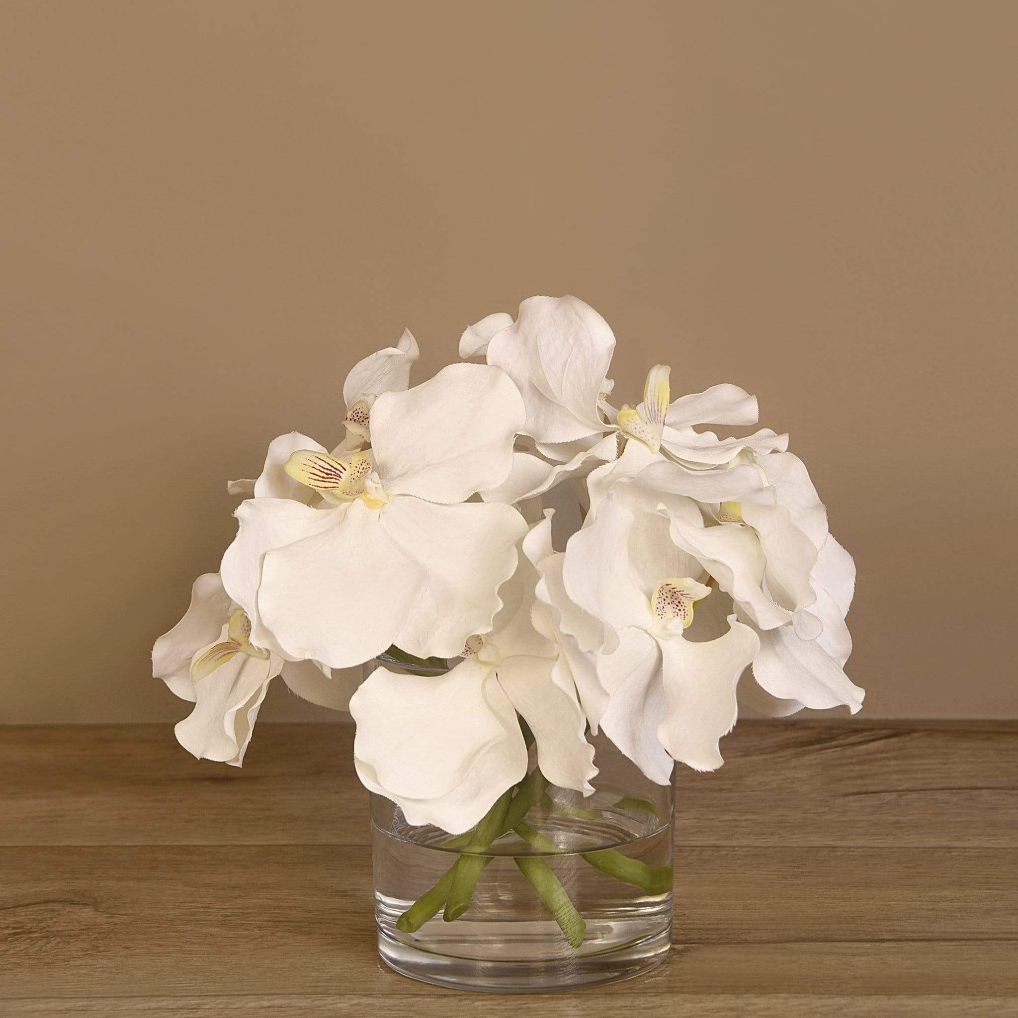 Artificial  Vanda Arrangement in Glass Vase - Image 3