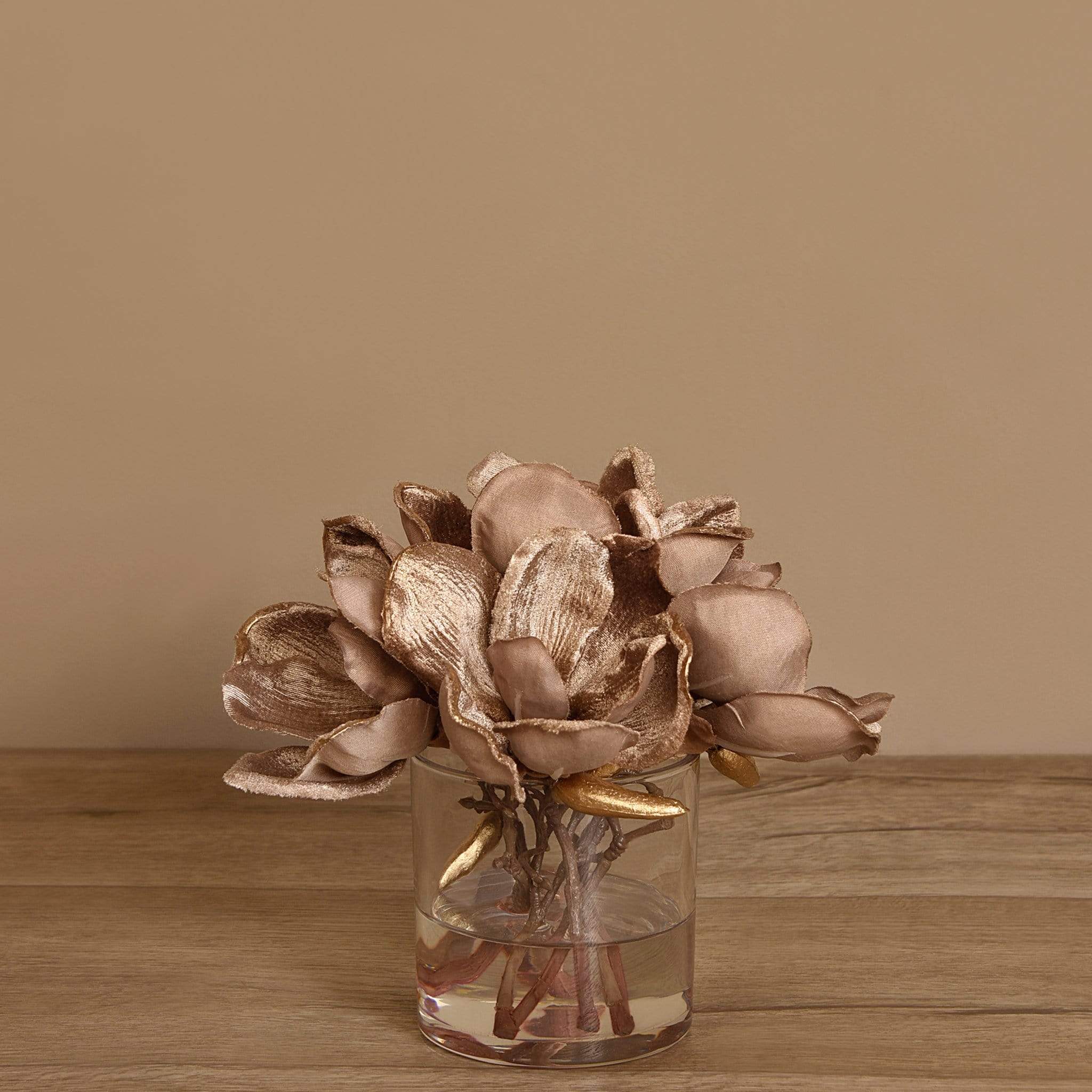 Velvet Magnolia in Glass Vase - Image 11