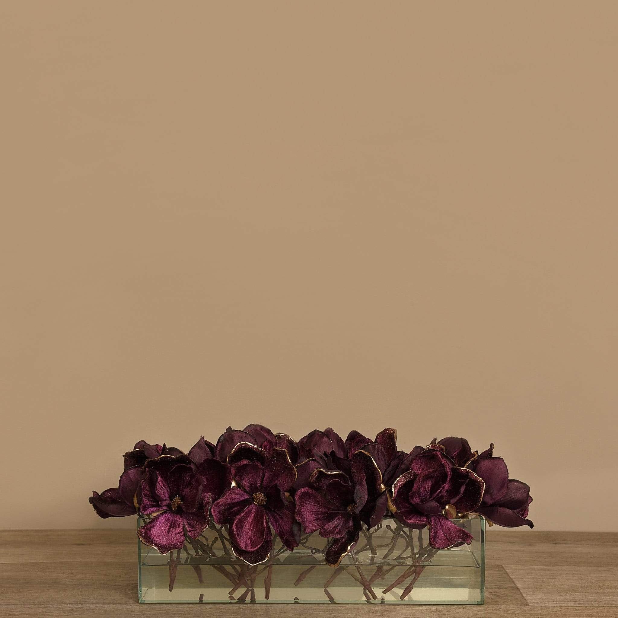 Velvet Magnolia in Glass Vase - Image 10