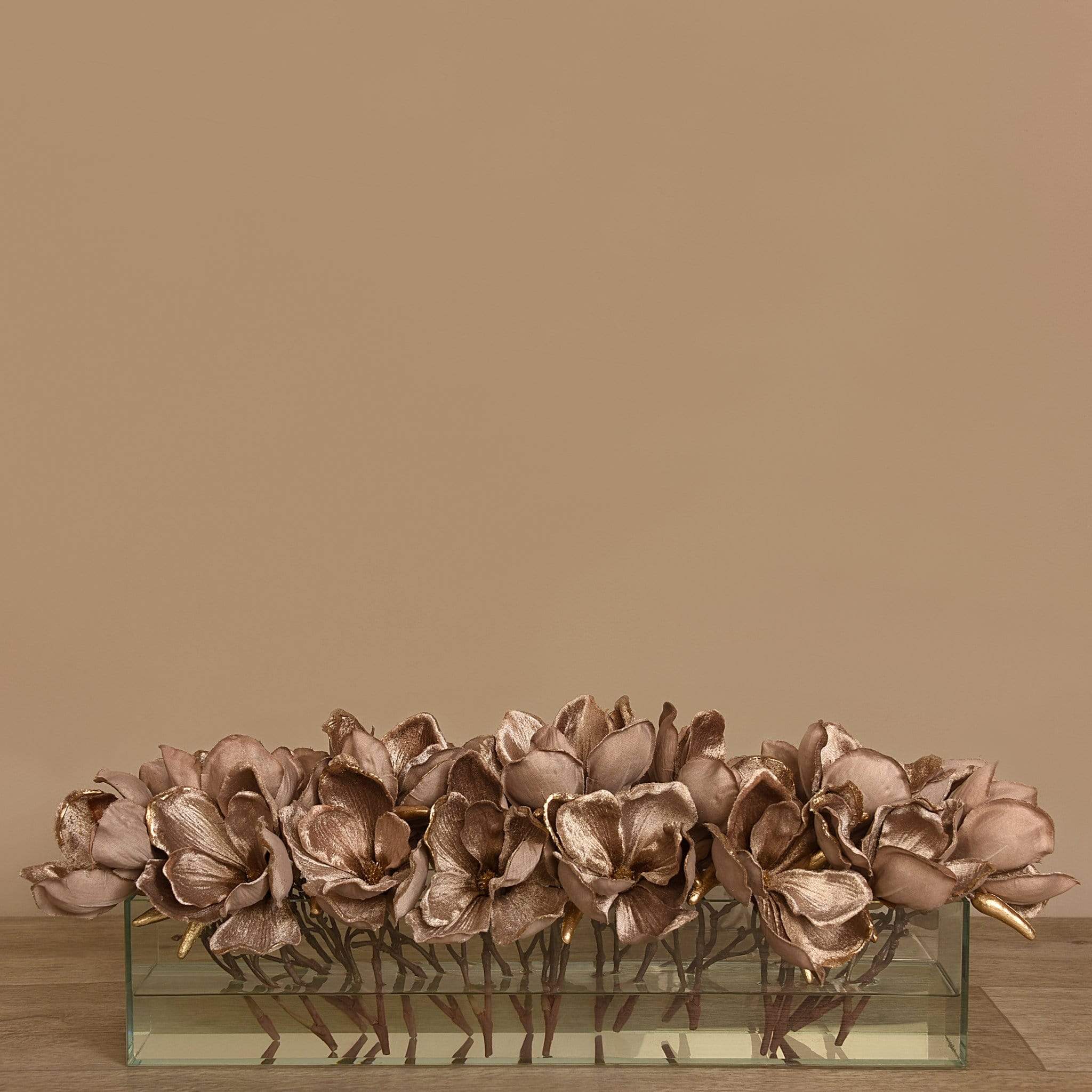 Velvet Magnolia in Glass Vase - Image 7