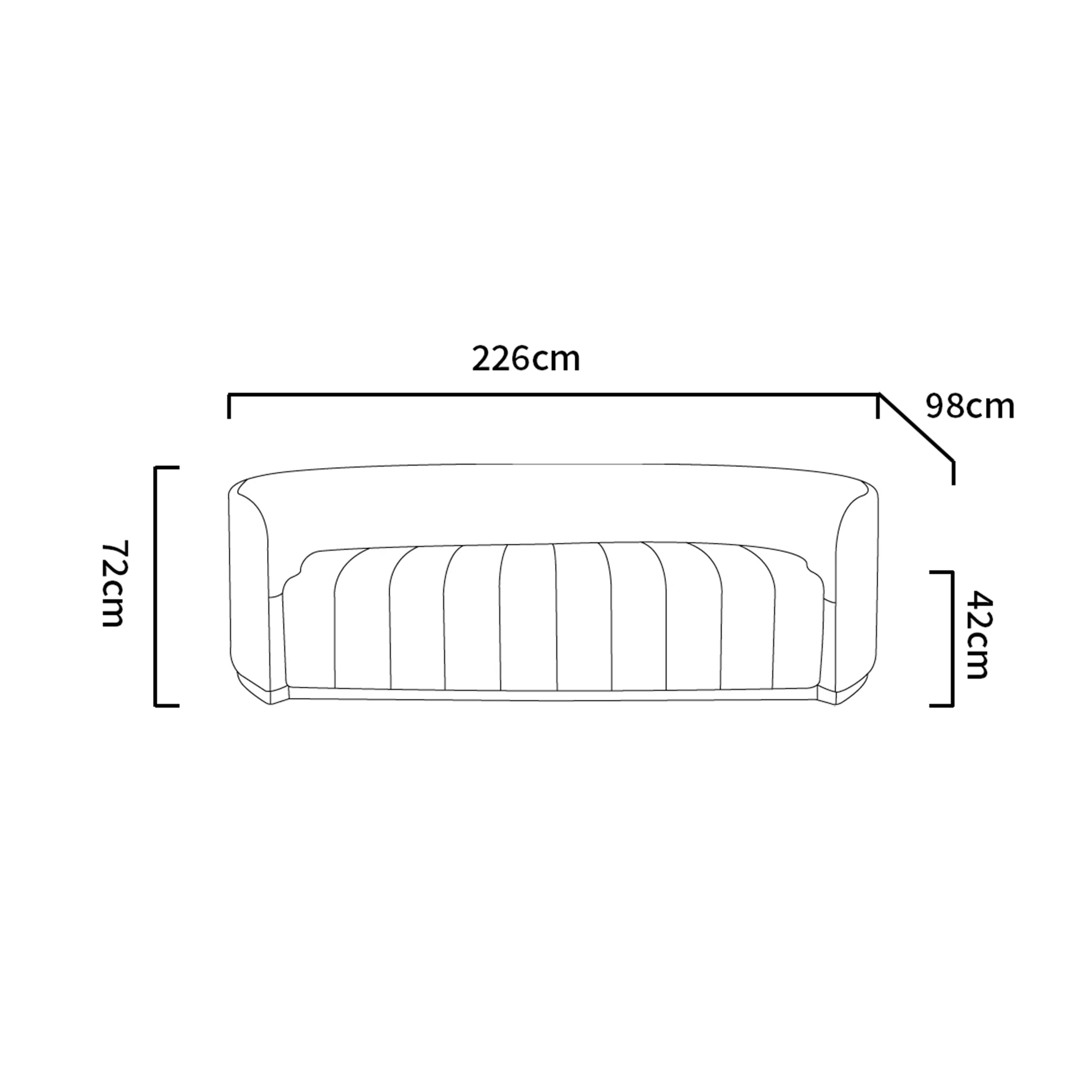 Zane - Bouclé Sofa - Image 14