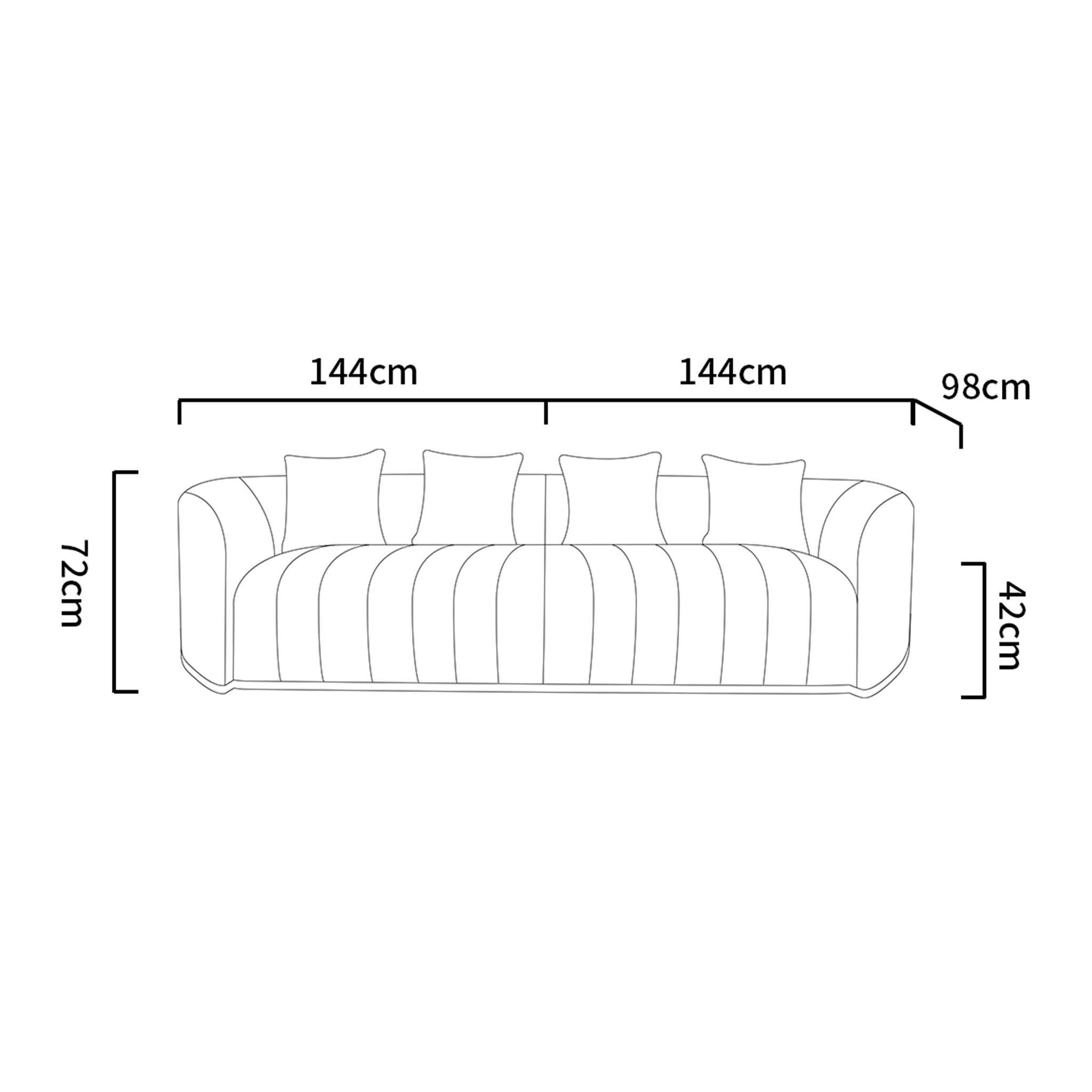 Zane - Bouclé Sofa - Image 13